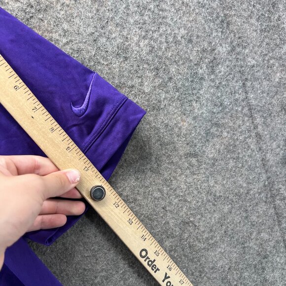 Nike Polo Shirt Mens Large Purple Tour Performance Dri Fit Golf Swoosh Jersey - Picture 5 of 11